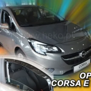 ΑΝΕΜΟΘΡΑΥΣΤΕΣ ΓΙΑ OPEL CORSA D 5D 09/2006-2014 /CORSA E 5D 2015+ ΣΕΤ ΑΥΤΟΚΙΝΗΤΟΥ ΑΠΟ ΕΥΚΑΜΠΤΟ ΦΙΜΕ ΠΛΑΣΤΙΚΟ HEKO - 4 ΤΕΜ. 25363