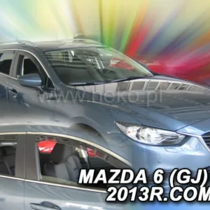 ΑΝΕΜΟΘΡΑΥΣΤΕΣ ΓΙΑ MAZDA 6 GJ 5D COMBI 08/2013+ ΣΕΤ ΑΥΤΟΚΙΝΗΤΟΥ ΑΠΟ ΕΥΚΑΜΠΤΟ ΦΙΜΕ ΠΛΑΣΤΙΚΟ HEKO - 4 ΤΕΜ. 23161