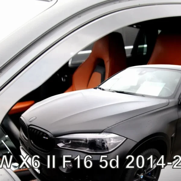 ΑΝΕΜΟΘΡΑΥΣΤΕΣ ΓΙΑ BMW X6 F16 5D 2014-2019 ΣΕΤ ΑΥΤΟΚΙΝΗΤΟΥ ΑΠΟ ΕΥΚΑΜΠΤΟ ΦΙΜΕ ΠΛΑΣΤΙΚΟ HEKO - 4 ΤΕΜ. 11199
