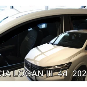 ΑΝΕΜΟΘΡΑΥΣΤΕΣ ΓΙΑ DACIA LOGAN 4D SEDAN 2020+  ΣΕΤ ΑΥΤΟΚΙΝΗΤΟΥ ΑΠΟ ΕΥΚΑΜΠΤΟ ΦΙΜΕ ΠΛΑΣΤΙΚΟ HEKO - 4 ΤΕΜ. 13120
