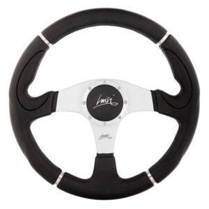 ΤΙΜΟΝΙ CENTURY 340mm ΜΑΥΡΟ/ΧΡΩΜΙΟ ΤΡΙΑΚΤΙΝΟ LUISI