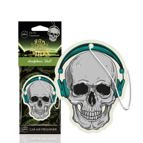 Amio - ΑΡΩΜΑΤΙΚΟ ΚΡΕΜΑΣΤΟ AROMA CAR MUERTOS HEADPHONES SKULL - 1 TEM. (A83277/AM) A83277