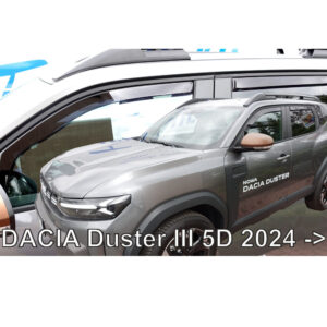 ΑΝΕΜΟΘΡΑΥΣΤΕΣ ΓΙΑ DACIA DUSTER 5D 2024+ ΣΕΤ ΑΥΤΟΚΙΝΗΤΟΥ ΑΠΟ ΕΥΚΑΜΠΤΟ ΦΙΜΕ ΠΛΑΣΤΙΚΟ HEKO - 4 ΤΕΜ 13126