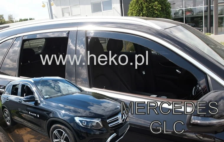 ΑΝΕΜΟΘΡΑΥΣΤΕΣ ΓΙΑ MERCEDES GLC X253 5D 2016+ ΣΕΤ ΑΥΤΟΚΙΝΗΤΟΥ ΑΠΟ ΕΥΚΑΜΠΤΟ ΦΙΜΕ ΠΛΑΣΤΙΚΟ HEKO - 4 ΤΕΜ. ΑΝΕΜΟΘΡΑΥΣΤΕΣ ΓΙΑ MERCEDES GLC X253 5D 2016+ ΣΕΤ ΑΥΤΟΚΙΝΗΤΟΥ ΑΠΟ ΕΥΚΑΜΠΤΟ ΦΙΜΕ ΠΛΑΣΤΙΚΟ HEKO - 4 ΤΕΜ. 23299 - Image 1