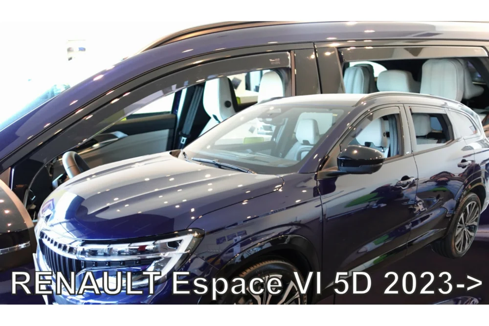 ΑΝΕΜΟΘΡΑΥΣΤΕΣ ΓΙΑ RENAULT ESPACE 5D 2023+ ΣΕΤ ΑΥΤΟΚΙΝΗΤΟΥ ΑΠΟ ΕΥΚΑΜΠΤΟ ΦΙΜΕ ΠΛΑΣΤΙΚΟ HEKO - 4 ΤΕΜ ΑΝΕΜΟΘΡΑΥΣΤΕΣ ΓΙΑ RENAULT ESPACE 5D 2023+ ΣΕΤ ΑΥΤΟΚΙΝΗΤΟΥ ΑΠΟ ΕΥΚΑΜΠΤΟ ΦΙΜΕ ΠΛΑΣΤΙΚΟ HEKO - 4 ΤΕΜ 27026 - Image 1