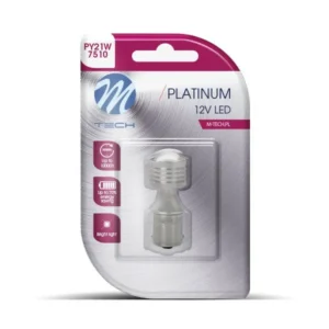 PY21W 12/24V BAU15s 2,8W 450lm 4xHP LED CANBUS ΚΙΤΡΙΝΟ BLISTER M-TECH -1ΤΕΜ. LB836Y-01B