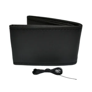 ΚΑΛΥΜΜΑ ΤΙΜΟΝΙΟΥ ΑΥΤΟΚΙΝΗΤΟΥ ΡΑΦΤΟ 38-39cm ΑΠΟ ΛΕΙΟ ΑΟΣΜΟ ΤΕΧΝΟΔΕΡΜΑ ΜΑΥΡΟ AMIO - 1 ΤΕΜ. OTDK101