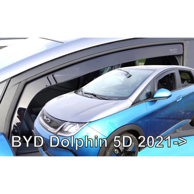 ΑΝΕΜΟΘΡΑΥΣΤΕΣ ΓΙΑ BYD DOLPHIN 5D 2021+ ΣΕΤ ΑΥΤΟΚΙΝΗΤΟΥ ΑΠΟ ΕΥΚΑΜΠΤΟ ΦΙΜΕ ΠΛΑΣΤΙΚΟ HEKO - 4 ΤΕΜ. 11307