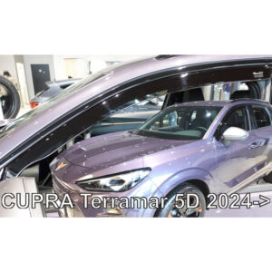 ΑΝΕΜΟΘΡΑΥΣΤΕΣ ΓΙΑ CUPRA TERRAMAR 5D 2024+ ΣΕΤ ΑΥΤΟΚΙΝΗΤΟΥ ΑΠΟ ΕΥΚΑΜΠΤΟ ΦΙΜΕ ΠΛΑΣΤΙΚΟ HEKO - 4 ΤΕΜ 28264