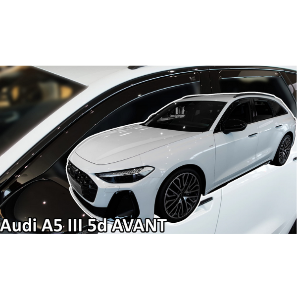 ΑΝΕΜΟΘΡΑΥΣΤΕΣ ΓΙΑ AUDI A5 3 (B10) 5D 2024+ ΣΕΤ ΑΥΤΟΚΙΝΗΤΟΥ ΑΠΟ ΕΥΚΑΜΠΤΟ ΦΙΜΕ ΠΛΑΣΤΙΚΟ HEKO - 4 ΤΕΜ. 10285