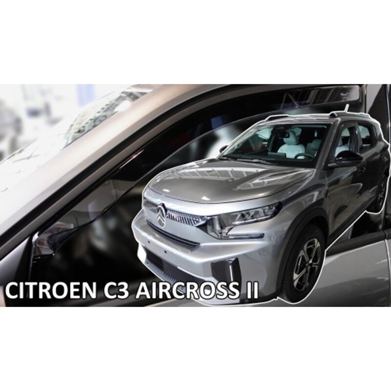 ΑΝΕΜΟΘΡΑΥΣΤΕΣ ΓΙΑ CITROEN C3 IV 5D 2024+ / E-C3 IV 5D 2024+ ΣΕΤ ΑΥΤΟΚΙΝΗΤΟΥ ΑΠΟ ΕΥΚΑΜΠΤΟ ΦΙΜΕ ΠΛΑΣΤΙΚΟ HEKO - 4 ΤΕΜ. 12284