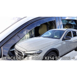 ΑΝΕΜΟΘΡΑΥΣΤΕΣ ΓΙΑ MERCEDES E-KLAS S214 5D/X214 ALL-TERRAIN 5D 2023+ ΣΕΤ ΑΥΤΟΚΙΝΗΤΟΥ ΑΠΟ ΕΥΚΑΜΠΤΟ ΦΙΜΕ ΠΛΑΣΤΙΚΟ HEKO - 4 ΤΕΜ 23655