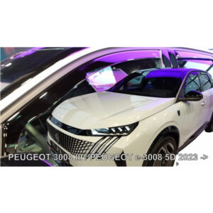 ΑΝΕΜΟΘΡΑΥΣΤΕΣ ΓΙΑ PEUGEOT 3008 III 5D 2023+ / E-3008 III 5D 2023+ ΣΕΤ ΑΥΤΟΚΙΝΗΤΟΥ ΑΠΟ ΕΥΚΑΜΠΤΟ ΦΙΜΕ ΠΛΑΣΤΙΚΟ HEKO - 4 ΤΕΜ. 26170