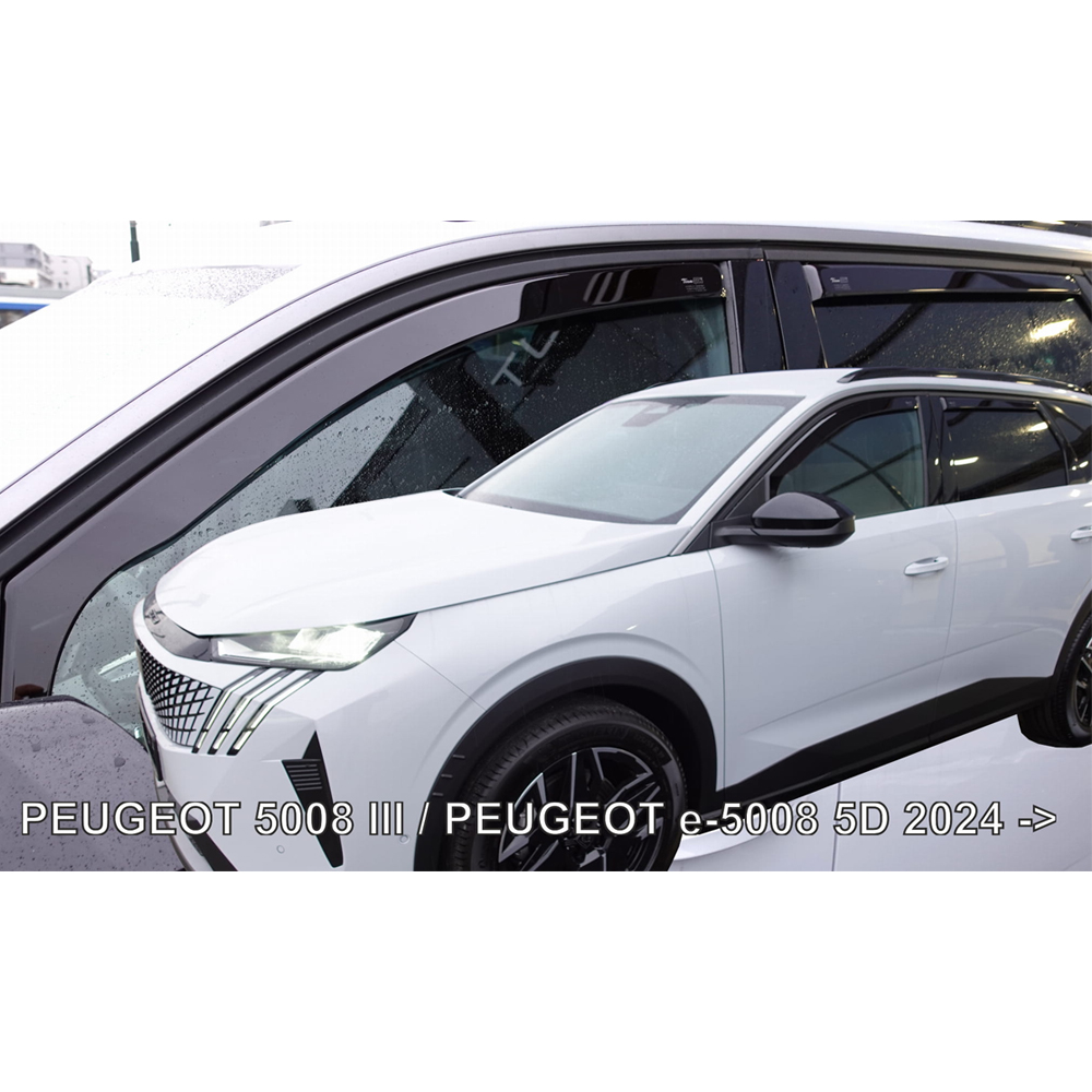 ΑΝΕΜΟΘΡΑΥΣΤΕΣ ΓΙΑ PEUGEOT 5008 III 5D 2204+ / E-5008 III 5D 2024+ ΣΕΤ ΑΥΤΟΚΙΝΗΤΟΥ ΑΠΟ ΕΥΚΑΜΠΤΟ ΦΙΜΕ ΠΛΑΣΤΙΚΟ HEKO - 4 ΤΕΜ. ΑΝΕΜΟΘΡΑΥΣΤΕΣ ΓΙΑ PEUGEOT 5008 III 5D 2204+ / E-5008 III 5D 2024+ ΣΕΤ ΑΥΤΟΚΙΝΗΤΟΥ ΑΠΟ ΕΥΚΑΜΠΤΟ ΦΙΜΕ ΠΛΑΣΤΙΚΟ HEKO - 4 ΤΕΜ. 26171 - Image 1