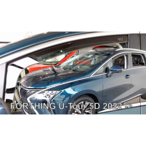 ΑΝΕΜΟΘΡΑΥΣΤΕΣ ΓΙΑ FORTHING U-TOUR 5D 2022+ ΣΕΤ ΑΥΤΟΚΙΝΗΤΟΥ ΑΠΟ ΕΥΚΑΜΠΤΟ ΦΙΜΕ ΠΛΑΣΤΙΚΟ HEKO - 4 ΤΕΜ. 29107