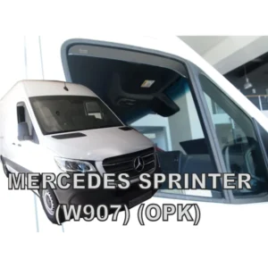 ΑΝΕΜΟΘΡΑΥΣΤΕΣ ΓΙΑ MERCEDES SPRINTER W907 2D 2018+ ΚΟΝΤΟ ΖΕΥΓΑΡΙ VAN ΑΠΟ ΕΥΚΑΜΠΤΟ ΦΙΜΕ ΠΛΑΣΤΙΚΟ HEKO - 2 ΤΕΜ. 23607