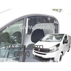 ΑΝΕΜΟΘΡΑΥΣΤΕΣ ΓΙΑ FIAT TALENTO 2016+ / OPEL VIVARO 2 2014-2019 / RENAULT TRAFIC 3 2014+ ΚΟΝΤΟ ΖΕΥΓΑΡΙ VAN ΑΠΟ ΕΥΚΑΜΠΤΟ ΦΙΜΕ ΠΛΑΣΤΙΚΟ HEKO - 2 ΤΕΜ. 27150
