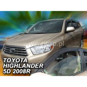 ΑΝΕΜΟΘΡΑΥΣΤΕΣ ΓΙΑ TOYOTA HIGHLANDER 5D 2007+ ΖΕΥΓΑΡΙ ΑΥΤΟΚΙΝΗΤΟΥ ΑΠΟ ΕΥΚΑΜΠΤΟ ΦΙΜΕ ΠΛΑΣΤΙΚΟ HEKO - 2 ΤΕΜ. 29619