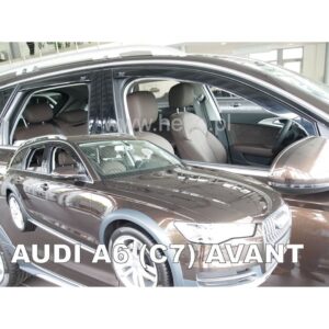 ΑΝΕΜΟΘΡΑΥΣΤΕΣ ΓΙΑ AUDI A6 5D 2011-2018 ΣΕΤ ΑΥΤΟΚΙΝΗΤΟΥ ΑΠΟ ΕΥΚΑΜΠΤΟ ΦΙΜΕ ΠΛΑΣΤΙΚΟ HEKO - 4 ΤΕΜ. 10250