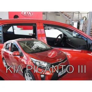 ΑΝΕΜΟΘΡΑΥΣΤΕΣ ΓΙΑ KIA PICANTO III 5D 2017+ - ΣΕΤ ΑΥΤΟΚΙΝΗΤΟΥ ΑΠΟ ΕΥΚΑΜΠΤΟ ΦΙΜΕ ΠΛΑΣΤΙΚΟ HEKO - 4 ΤΕΜ. 20177