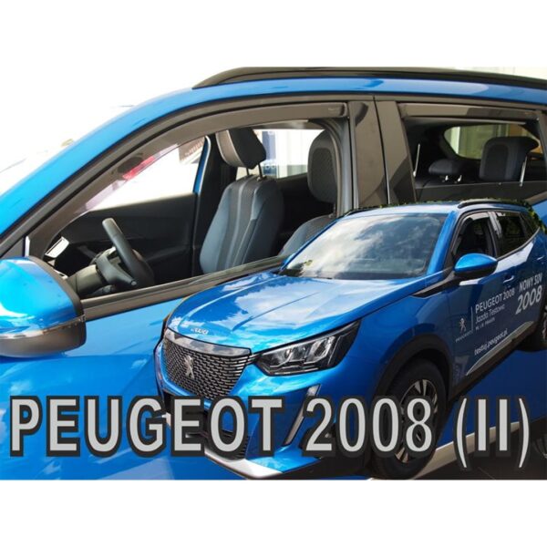 ΑΝΕΜΟΘΡΑΥΣΤΕΣ ΓΙΑ PEUGEOT 2008 5D 2019+ /2008E 5D 2019+ - ΣΕΤ ΑΥΤΟΚΙΝΗΤΟΥ ΑΠΟ ΕΥΚΑΜΠΤΟ ΦΙΜΕ ΠΛΑΣΤΙΚΟ HEKO - 4 ΤΕΜ. 26163