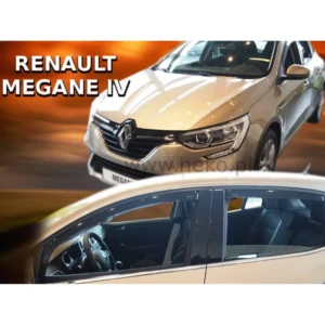 ΑΝΕΜΟΘΡΑΥΣΤΕΣ ΓΙΑ RENAULT MEGANE 5D 2016+ ΣΕΤ ΑΥΤΟΚΙΝΗΤΟΥ ΑΠΟ ΕΥΚΑΜΠΤΟ ΦΙΜΕ ΠΛΑΣΤΙΚΟ HEKO - 4 ΤΕΜ. 27196