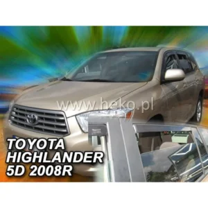 ΑΝΕΜΟΘΡΑΥΣΤΕΣ ΓΙΑ TOYOTA HIGHLANDER 5D 2007+ ΣΕΤ ΑΥΤΟΚΙΝΗΤΟΥ ΑΠΟ ΕΥΚΑΜΠΤΟ ΦΙΜΕ ΠΛΑΣΤΙΚΟ HEKO - 4 ΤΕΜ. 29620