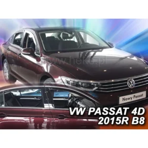 ΑΝΕΜΟΘΡΑΥΣΤΕΣ ΓΙΑ VW PASSAT 4D 2014+ ΣΕΤ ΑΥΤΟΚΙΝΗΤΟΥ ΑΠΟ ΕΥΚΑΜΠΤΟ ΦΙΜΕ ΠΛΑΣΤΙΚΟ HEKO - 4 ΤΕΜ. 31002