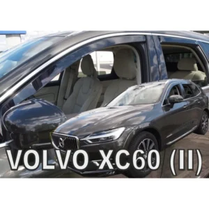 ΑΝΕΜΟΘΡΑΥΣΤΕΣ ΓΙΑ VOLVO XC60 II 5D 2017+ ΣΕΤ ΑΥΤΟΚΙΝΗΤΟΥ ΑΠΟ ΕΥΚΑΜΠΤΟ ΦΙΜΕ ΠΛΑΣΤΙΚΟ HEKO - 4 ΤΕΜ. 31261