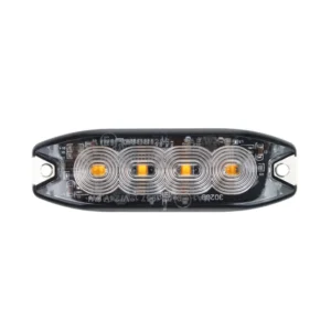 ΣΤΡΟΜΠΟ 12/24V 10x3x0,9cm ΠΟΡΤΟΚΑΛΙ 4LED 12W (4x3W) R65 R10 IP68 AMiO - 1 ΤΕΜ. 02298