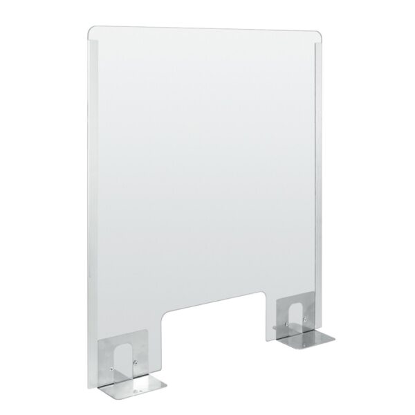 ΠΡΟΣΤΑΤΕΥΤΙΚΟ ΔΙΑΧΩΡΙΣΤΙΚΟ ΤΖΑΜΙ PLEXIGLASS 3mm 66x76cm ΜΕ ΤΡΥΠΑ ΚΑΙ ΒΑΣΕΙΣ ΣΤΗΡΙΞΗΣ ΑΛΟΥΜΙΝΙΟΥ 66933