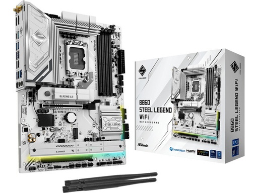 ASRock B860 Steel Legend WIFI Motherboard ATX με Intel 1851 Socket ASRock B860 Steel Legend WIFI Motherboard ATX με Intel 1851 Socket - Image 1