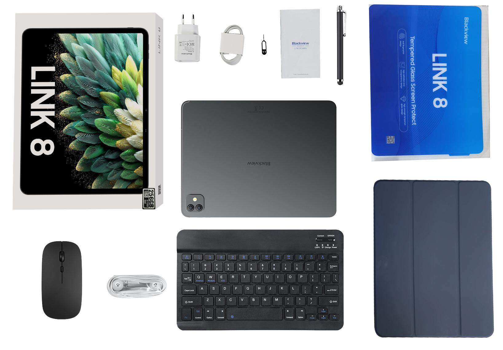 BlackView Link 8 12.7" 2K με WiFi (6GB/256GB) Grey Set Packing BlackView Link 8 12.7" 2K με WiFi (6GB/256GB) Grey Set Packing - Image 1