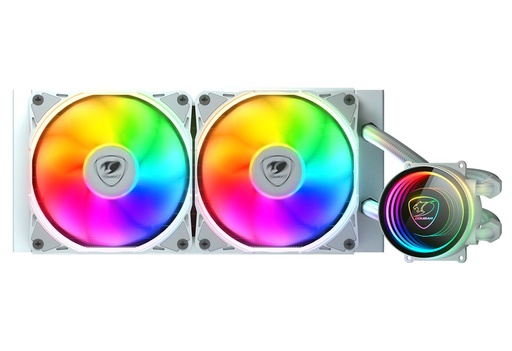 Cougar Poseidon Elite 240 ARGB – 240mm Liquid CPU Cooler White Cougar Poseidon Elite 240 ARGB – 240mm Liquid CPU Cooler White - Image 1