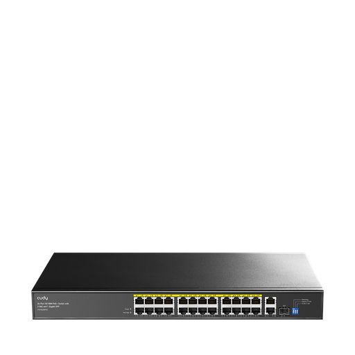 Cudy FS1026PS1 – Unmanaged PoE+ Switch με 24x PoE και 2 uplink Cudy FS1026PS1 – Unmanaged PoE+ Switch με 24x PoE και 2 uplink - Image 1