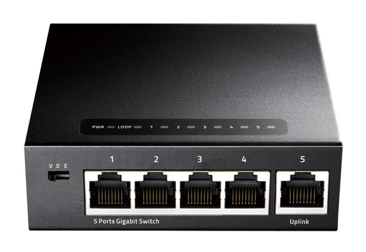 Cudy GS105 – Unmanaged L2 Switch με 5 θύρες Gigabit Ethernet Cudy GS105 – Unmanaged L2 Switch με 5 θύρες Gigabit Ethernet - Image 1