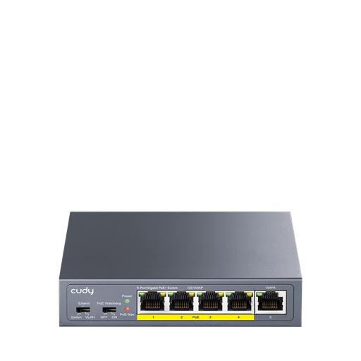 Cudy GS105P – Unmanaged PoE+ Gigabit Switch με 4 PoE θύρες και 1 uplink Cudy GS105P – Unmanaged PoE+ Gigabit Switch με 4 PoE θύρες και 1 uplink - Image 1