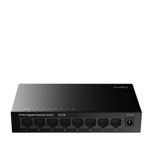 Cudy GS108 v4 – Unmanaged L2 Gigabit Switch με 8 θύρες Ethernet Cudy GS108 v4 – Unmanaged L2 Gigabit Switch με 8 θύρες Ethernet - Image 1