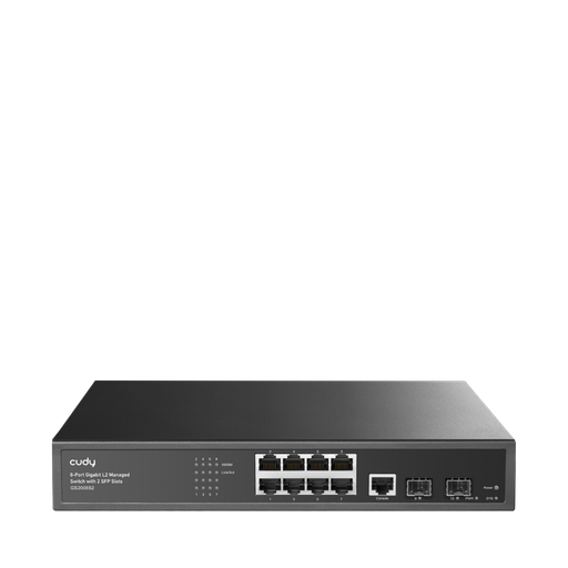 Cudy GS2008S2 – Layer 2 Managed Gigabit Switch με 8x GbE + 2x SFP Cudy GS2008S2 – Layer 2 Managed Gigabit Switch με 8x GbE + 2x SFP - Image 1