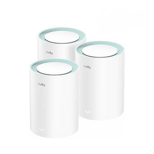 Cudy M1300 WiFi Mesh Network Access Point Wi‑Fi 5 Dual Band (2.4 & 5GHz) σε Τριπλό Kit Cudy M1300 WiFi Mesh Network Access Point Wi‑Fi 5 Dual Band (2.4 & 5GHz) σε Τριπλό Kit - Image 1