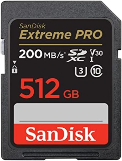 SanDisk Extreme Pro SDXC 512GB Class 10 U3 V30 UHS-I SanDisk Extreme Pro SDXC 512GB Class 10 U3 V30 UHS-I - Image 1
