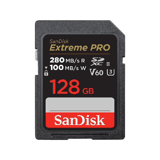 Sandisk Extreme Pro SDXC 128GB V60 Sandisk Extreme Pro SDXC 128GB V60, C10, UHS-II - Image 1