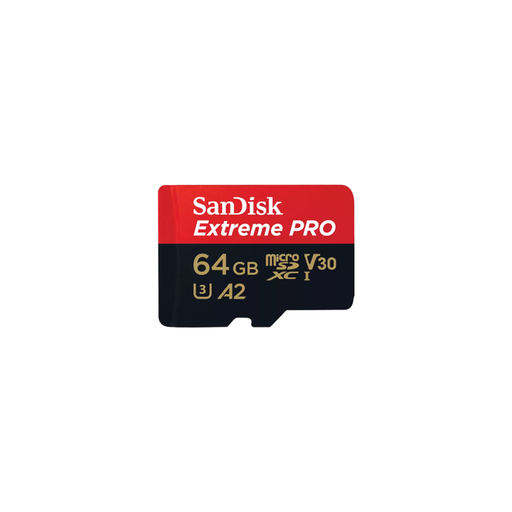 Sandisk Extreme Pro microSDXC 64GB Class 10 U3 V30 A2 UHS-I με αντάπτορα Sandisk Extreme Pro microSDXC 64GB Class 10 U3 V30 A2 UHS-I με αντάπτορα - Image 1