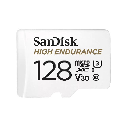 Sandisk High Endurance microSDXC 128GB Class 10 U3 V30 UHS-I με αντάπτορα Sandisk High Endurance microSDXC 128GB Class 10 U3 V30 UHS-I με αντάπτορα - Image 1