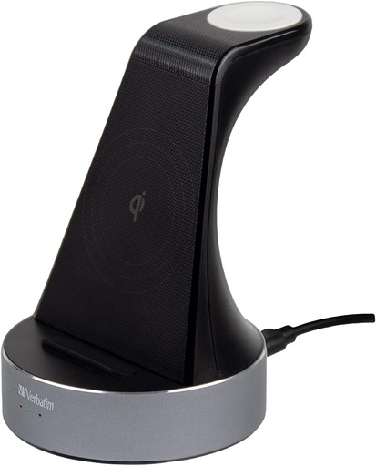 Verbatim Aluminium 2-in-1 Qi MFi Wireless + Apple Watch Charger Verbatim Aluminium 2-in-1 Qi MFi Wireless + Apple Watch Charger - Image 1
