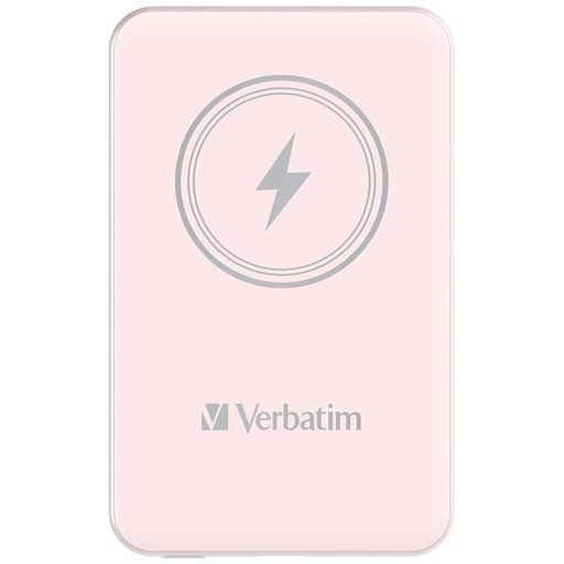 Verbatim Charge 'n' Go Magnetic Wireless Power Bank 10000 mAh Pink Verbatim Charge 'n' Go Magnetic Wireless Power Bank 10000 mAh Pink - Image 1