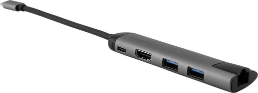 Verbatim USB-C Docking Station με HDMI 4K PD Ethernet Ασημί Verbatim USB-C Docking Station με HDMI 4K PD Ethernet Ασημί - Image 1