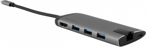 Verbatim USB-C Docking Station με HDMI 4K PD Ethernet Γκρ Verbatim USB-C Docking Station με HDMI 4K PD Ethernet Γκρ - Image 1