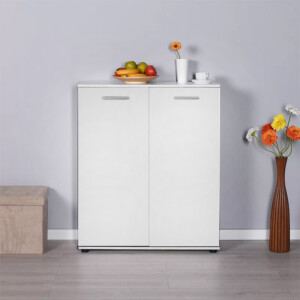 Ντουλάπι - παπουτσοθήκη 24 ζευγών Ultra Megapap δίφυλλο χρώμα λευκό 91x35x108εκ. - Image 2