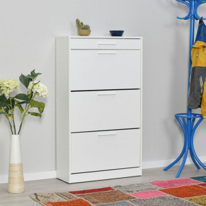 Παπουτσοθήκη Flat Megapap 18 ζεύγων χρώμα λευκό 75x29x128εκ. - Image 2